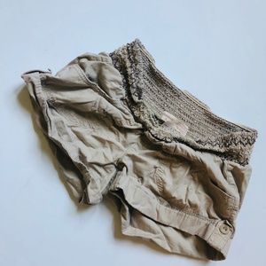 No Boundaries Stretch Khaki Shorts